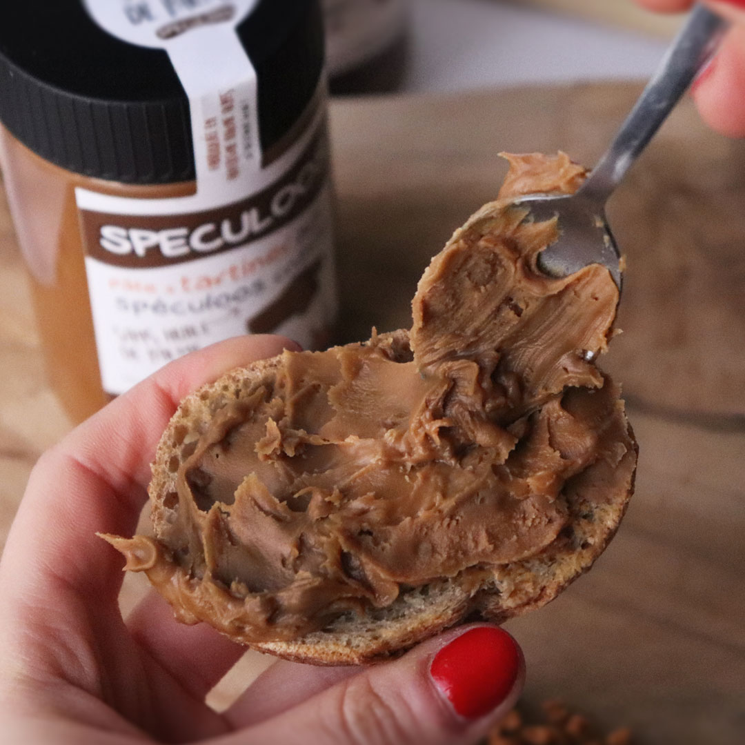 Pâte à tartiner de spéculoos croquants sans huile de palme